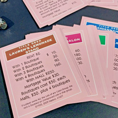 2009 Monopoly Boutique Edition Pink Floral Complete Charms Keepsake Y2K