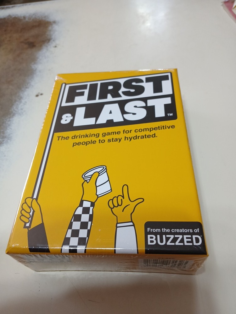First & Last Drinking Card Board Game Hunch Studios Buzzed