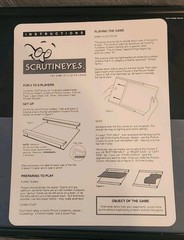 Scrutineyes 1992 Complete Game of Closer Looks Mattel Board Game 100% complete