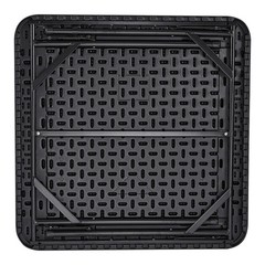 Uimoso Mahjong Table 4Player Folding Card Table & 4 Cup Holders Chip Trays Black