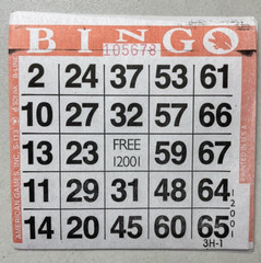 600 PAPER Bingo Cards by American Games Square 1 On Single Sheets 6 Asst Colors