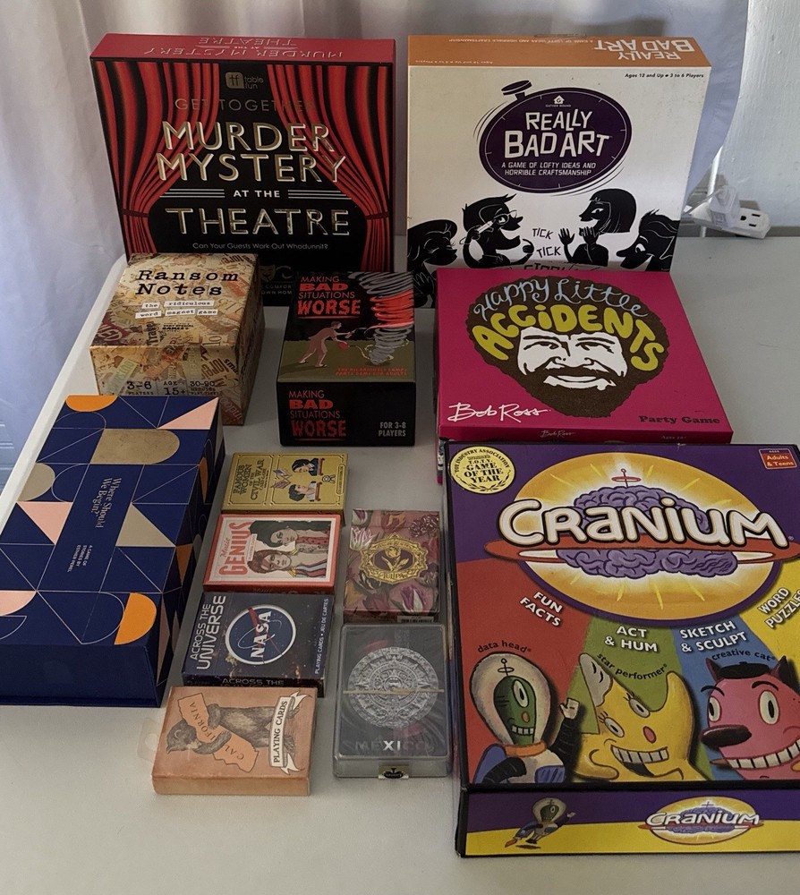 Assorted Games Box- Interactive Games+ 6 decks of cards