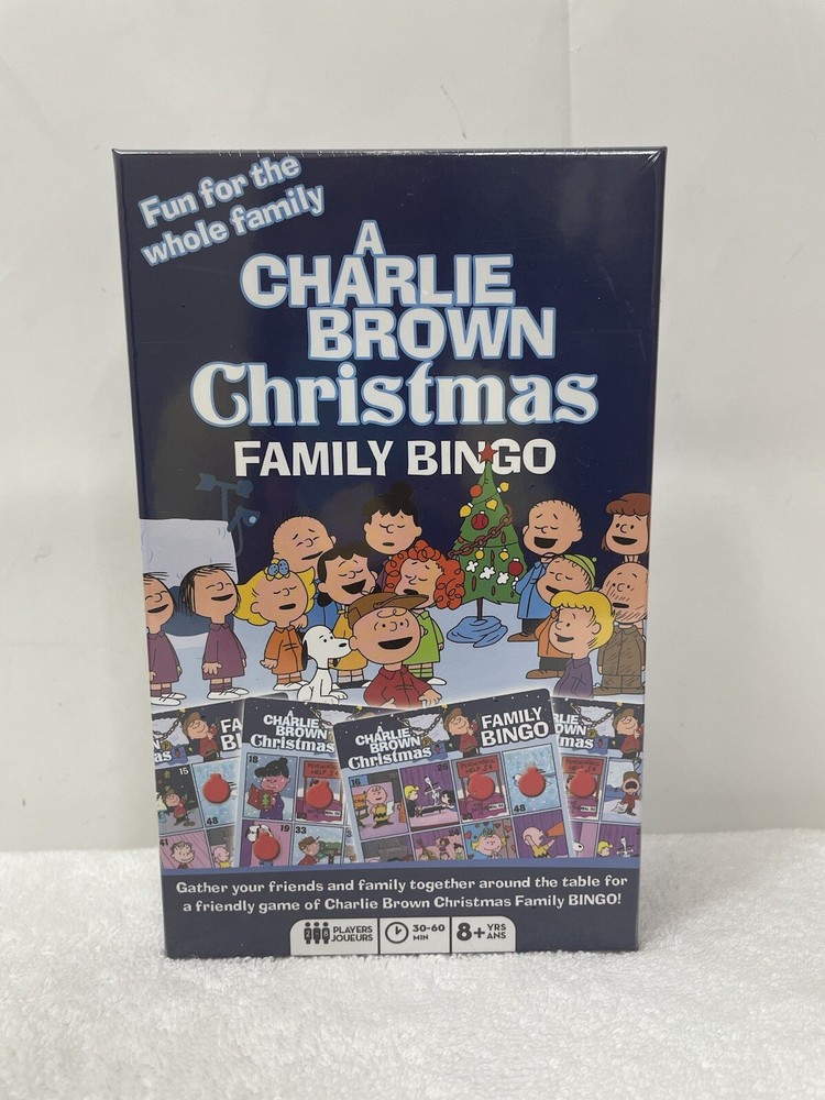 Charlie Brown Christmas Family Bingo Peanuts 2-18 player 8+ Years Family Fun
