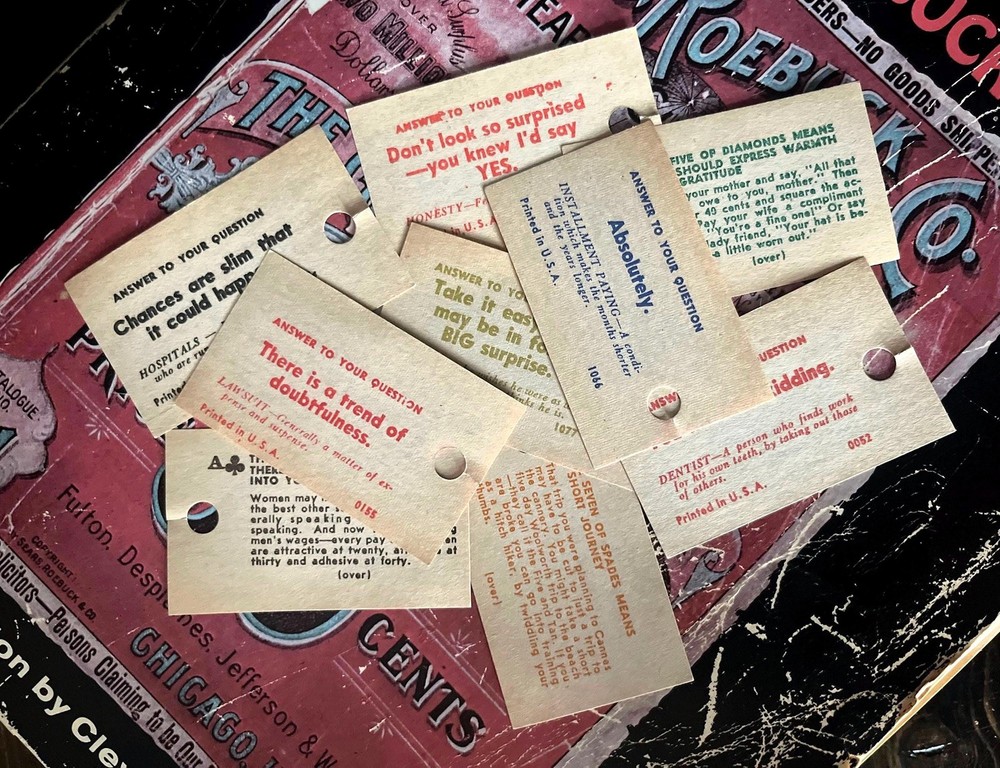 Swami/Madame X Vintage Paper Fortunes | Fortune Teller | Ephemera | Oddities |