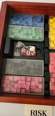 VTG Y2K Risk Board Game Book Shelf Edition Wooden Box World Domination Strategy