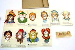 Antique 1912 FUNNY FACE GAME by Ideal Book Builders in NEW / NOS Condition
