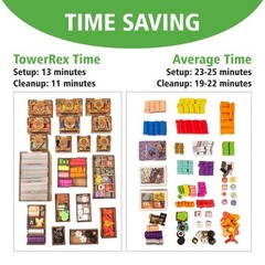 TowerRex Organizer for Root Board Game and Underworld, Riverfolk, Marauder, Cloc