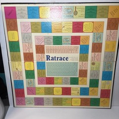 Vintage 1974 RATRACE Board Game Waddingtons House of Games Canada Missing Pieces