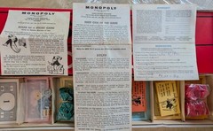 Vintage 1961 Monopoly Board Game Rare Original Old Complete Excellent Condition