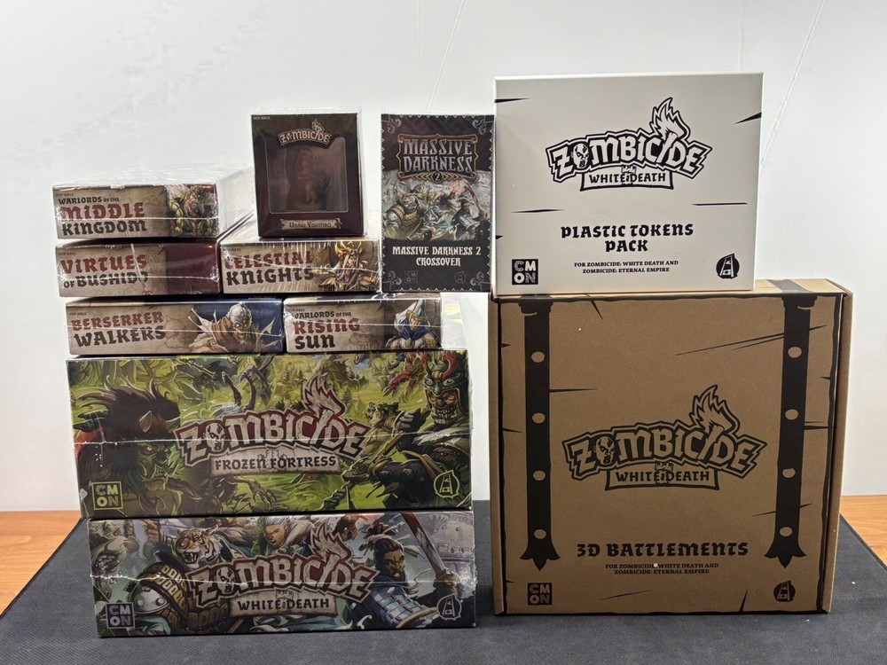 Zombicide White Death – Frozen Fortress Kickstarter Pledge + 9 Extras Add-ons