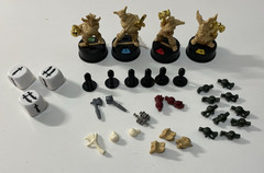 2002 Mattel DARK WORLD Fantasy Adventure RPG Board Game Unpainted Figures