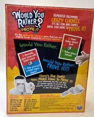 Would You Rather? Prove It Game, Ages 8+,3-6 Players, NEW