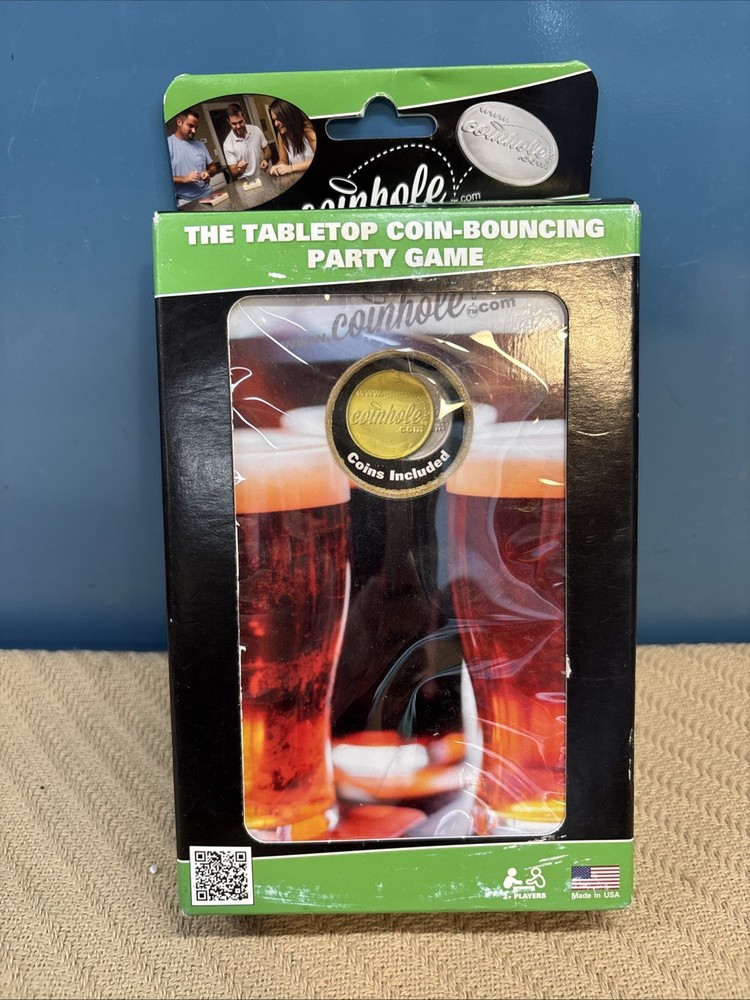 Coinhole The Coinhole Tabletop Coin-Bouncing Party Game New In Box