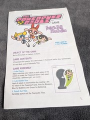 The Powerpuff Girls Saving The World Before Bedtime 2000 MB Vintage Board Game.