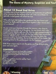 13 Dead End Drive Board Game The Game Of Mystery, Suspicion & Foul Play! NEW