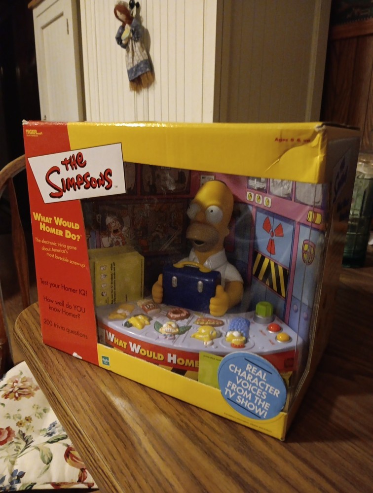 Tiger Hasbro The Simpsons What would Homer Do Trivia Electronic Game Fast Shippi