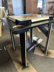 Mesa De Domino En Madera Costumizada De Bad Bunny Dtmf