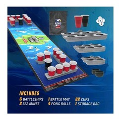 Battle Pong Tabletop Party Drinking Board Game America 250 Edition
