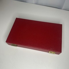 Vintage Antique Cardinal Compact Travel Backgammon Set (Including Manual)