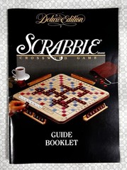 1989 Deluxe Scrabble Crossword Game Rotating Turntable Complete 100 Tiles MB
