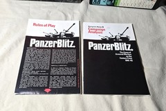 Vintage Panzer Blitz Box Avalon Hill Bookshelf Tactical WWII War Game