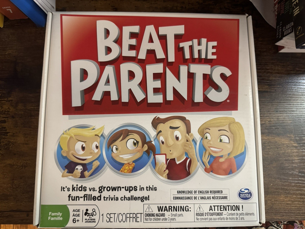 Spin Master Games Beat the Parents Trivia Board Game Kids vs Grown-Ups 2+ 6+