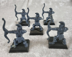 1992 MILTON BRADLEY BATTLE MASTERS CHAOS ARMY LOT OF 5 ARCHER FIGURES
