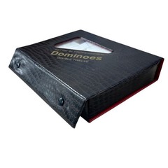 Double 12 Dominoes Set 91pc w Case Multicolor