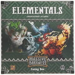 “Massive Darkness Elementals Miniatures Set – Multi-Color Fantasy Figures”