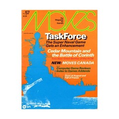 SPI Moves Magazine #57 “Super TaskForce, Cedar Mountain, Corinth” Mag VG
