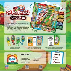 MasterPieces – Old MacDonald’s Farm Opoly Junior – Board Game for Kids