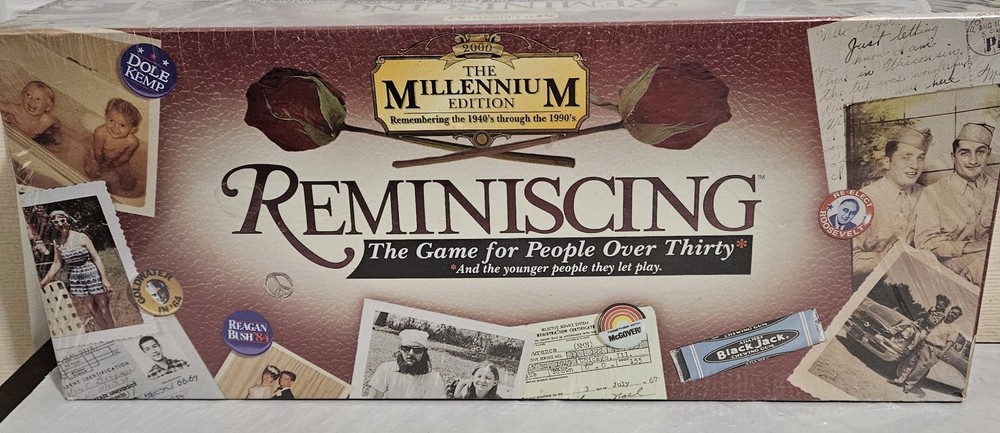 Reminiscing The Millennium Edition For People over 30 Board Game Sealed