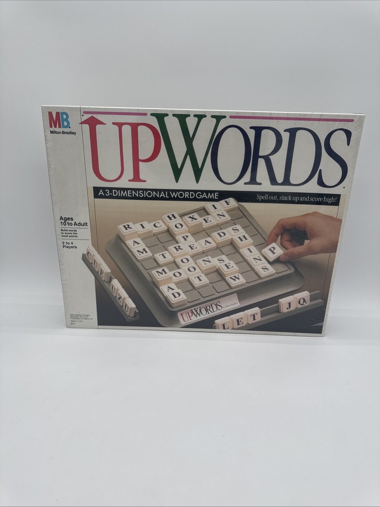 1988 UPWORDS 3-Dimensional Word Game – Sealed Box