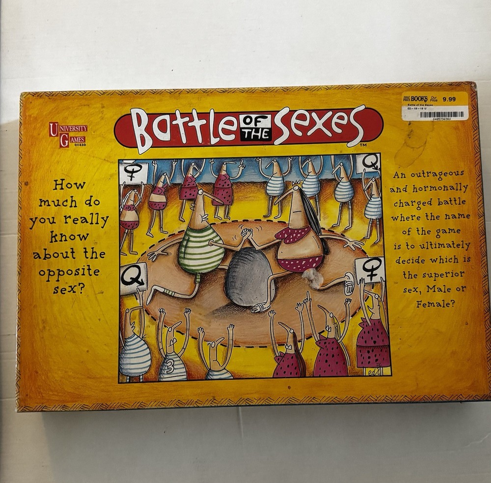 Battle Of The Sexes Board Game 1997 University Games Complete Adult Trivia