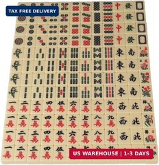 Yellow Mountain Imports Small Size Chinese Mahjong Set, “Rogue Classic” with 146