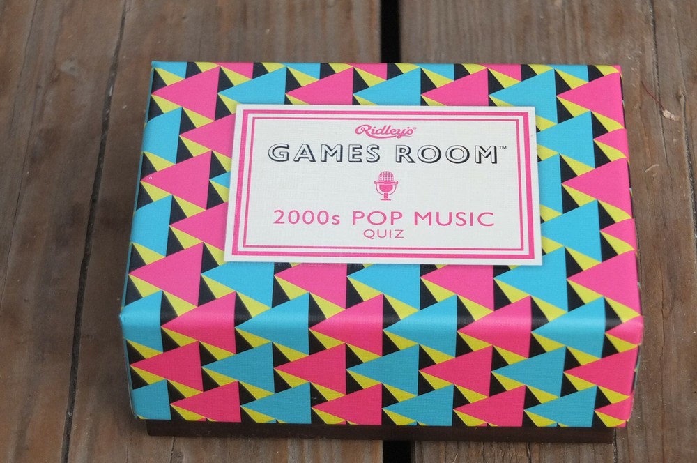 RIDLEY’S GAMES ROOM ~ 2000s Pop Music Quiz Cards Family Gifts Fun ~ SHIPS FREE