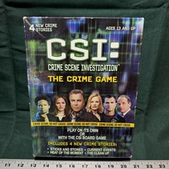 CSI The Crime Game Board Game 4 Stories Crime Scene Investigation Complete