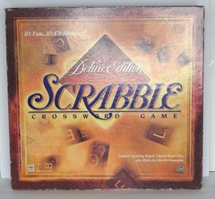 Vintage Scrabble Deluxe Edition Board Game 1999 Milton Bradley Turntable