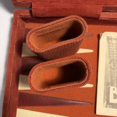 1973 Pacific Game Co Backgammon-Red & Butterscotch 1” Chips Vintage Retro