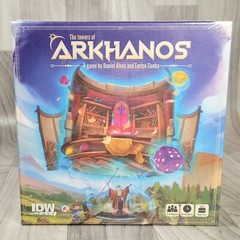 THE TOWERS OF ARKHANOS Dice Drafting Board Game, IDW Games 2019, Daniel Alves