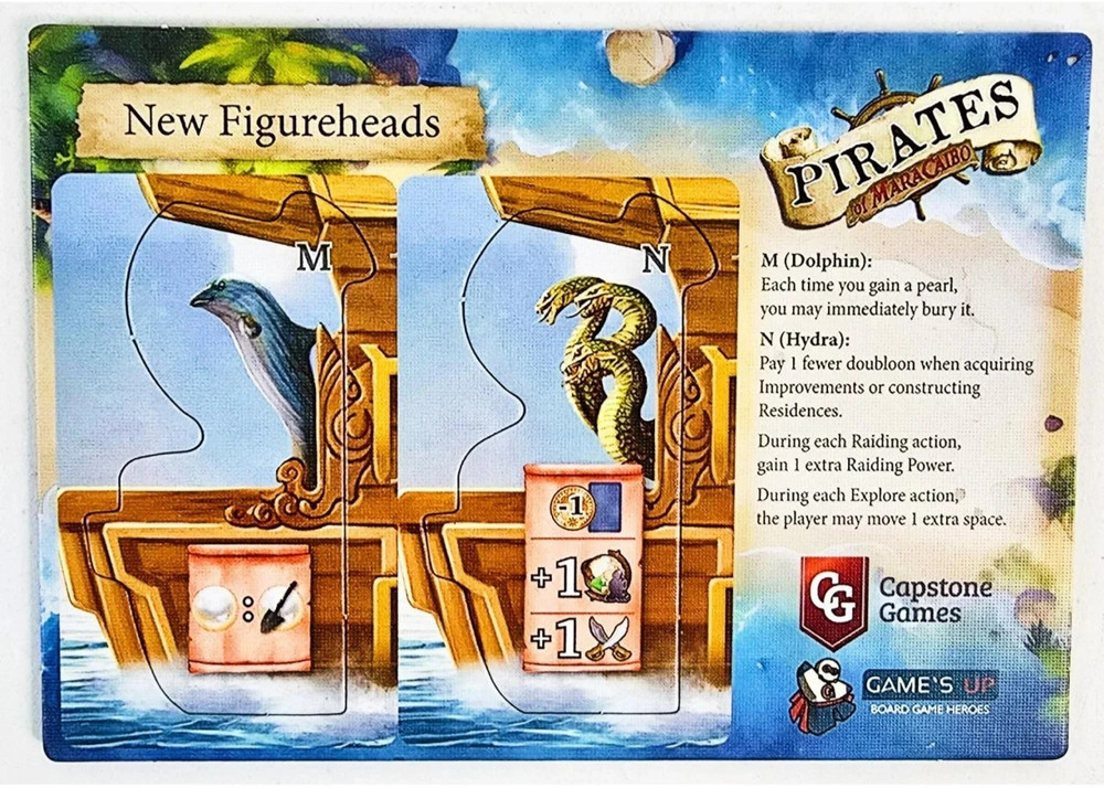 Pirates of Maracaibo Figureheads Promo NEW