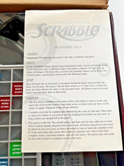 Scrabble Board Game Signature Edition w Rotating Glass Board Complete 2008 B&N