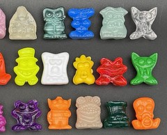 Lot of 76 Classic Gogo’s Crazy Bones Damaged Mixed Series Play Lot