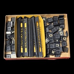 Vintage Transogram 1950s Anagrams 7 Word Games With Instruction Complete