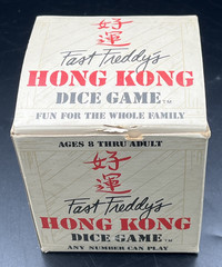 Vintage 1983 Fast Freddy’s Hong Kong Dice Game Jax Box Instructions Complete