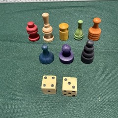 Parker Brothers Monopoly 1951 Board Game Complete with Box Money Cards-NO BOARD
