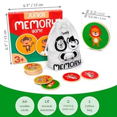 Montessori-Inspired Wooden Matching Game for Toddlers 2-4 Years – Durable, Sc…