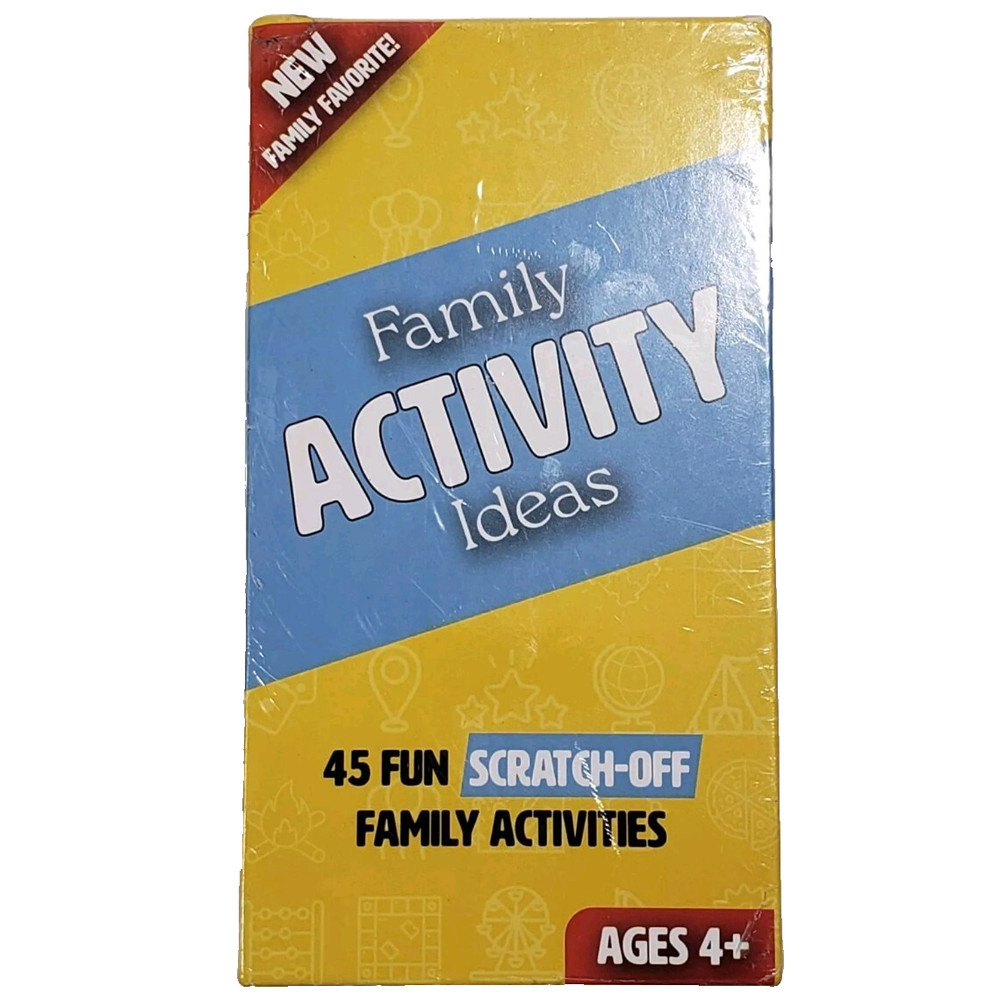 Family Activity Ideas | 45 Creative Scratch-Off Experiences Family Game. NIB