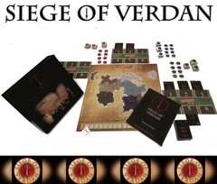 NIB & Sealed! Jester’s Hand Board Game – Siege of Verdan, Strategy 1-5 Players