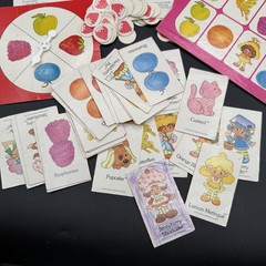 Vintage Strawberry Shortcake Game Basket 4 In 1 Game 1981 Parker Brothers
